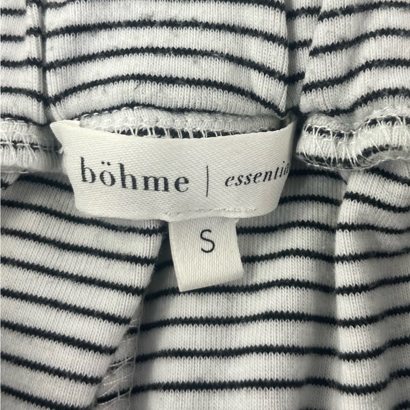 Böhme Women’s Essential White and Black Striped Joggers, size small - Picture 2 of 9